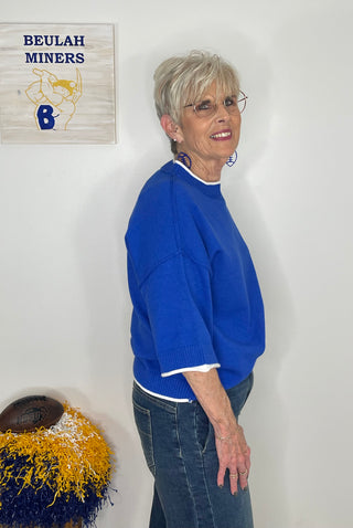 Blue Go Team Quarter Zip