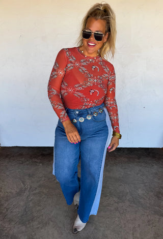 Desert Dreams Mesh Top - Bandana