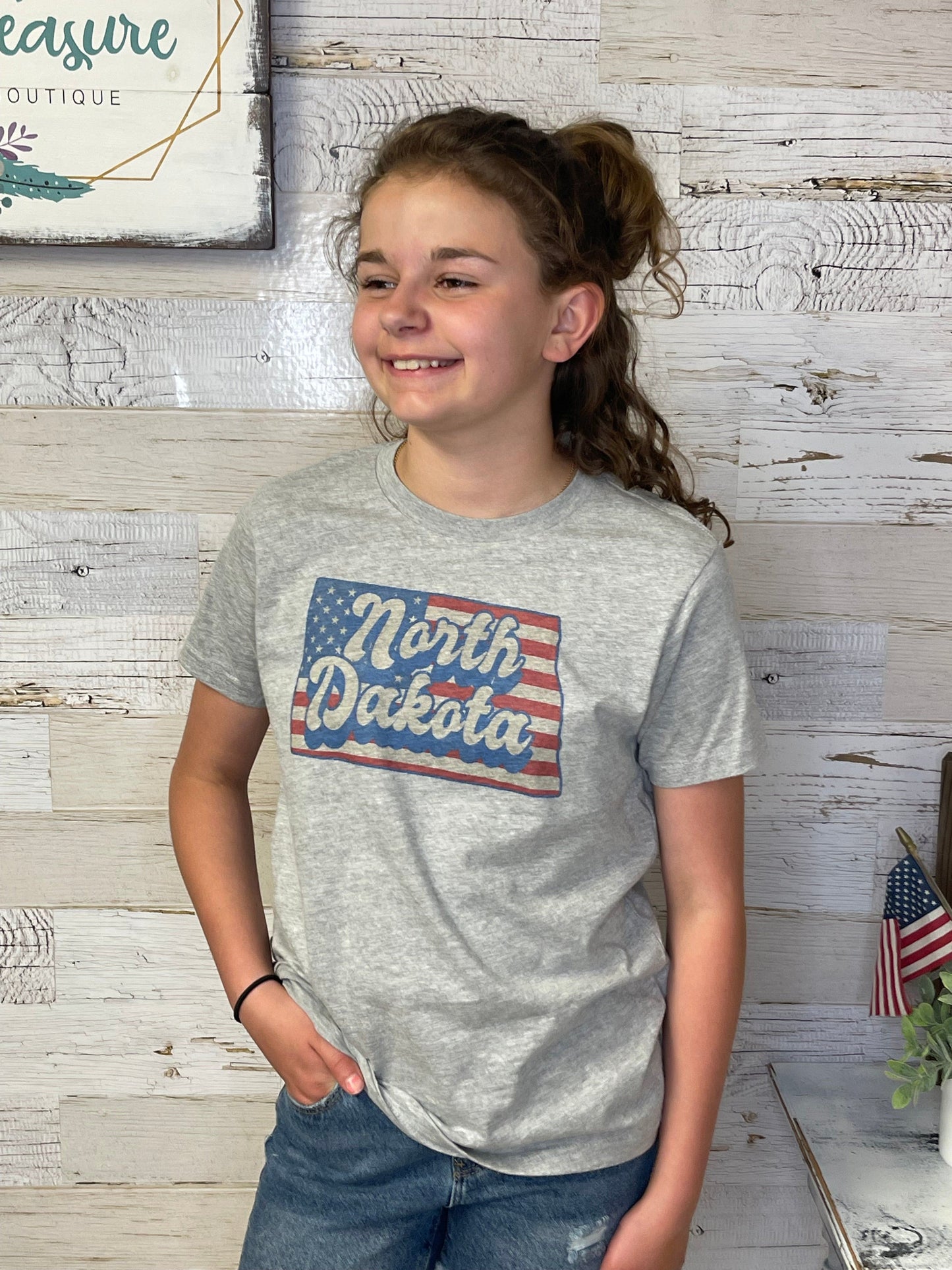 North Dakota Patriotic Tee - Youth