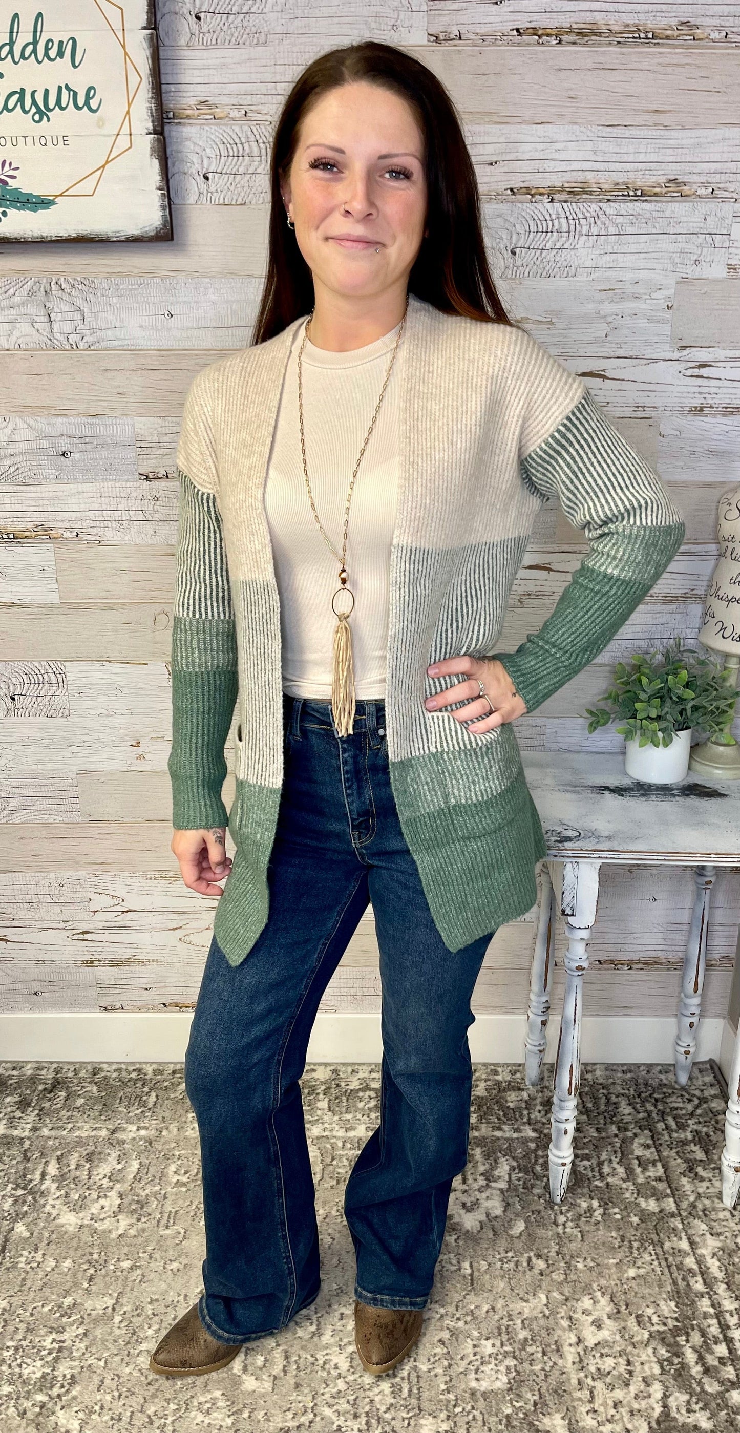 Color Block Super Soft Cardigan