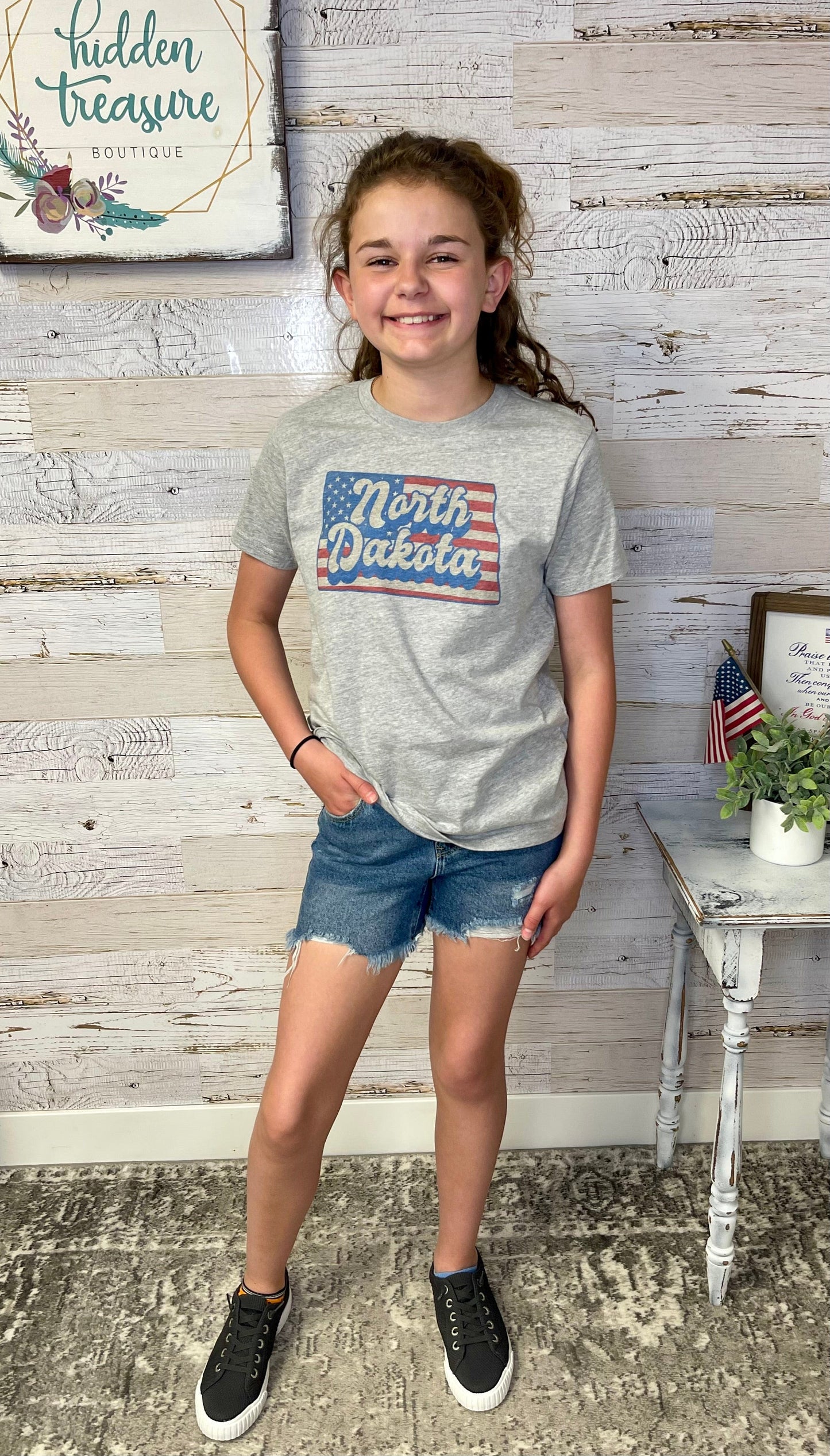 North Dakota Patriotic Tee - Youth