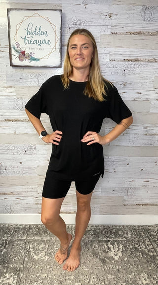 24/7 Ribbed Lounge Set - Lilac - Shop Hidden Treasure Boutique