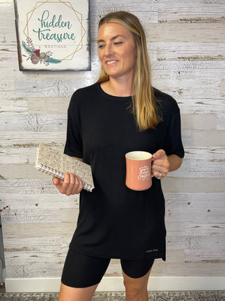 24/7 Ribbed Lounge Set - Lilac - Shop Hidden Treasure Boutique