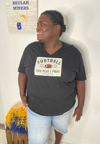 You Play I Pray Patch Tee