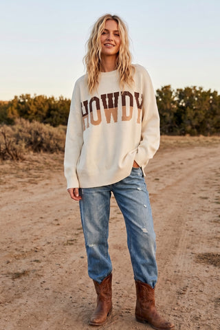 Howdy Graphic Sweater