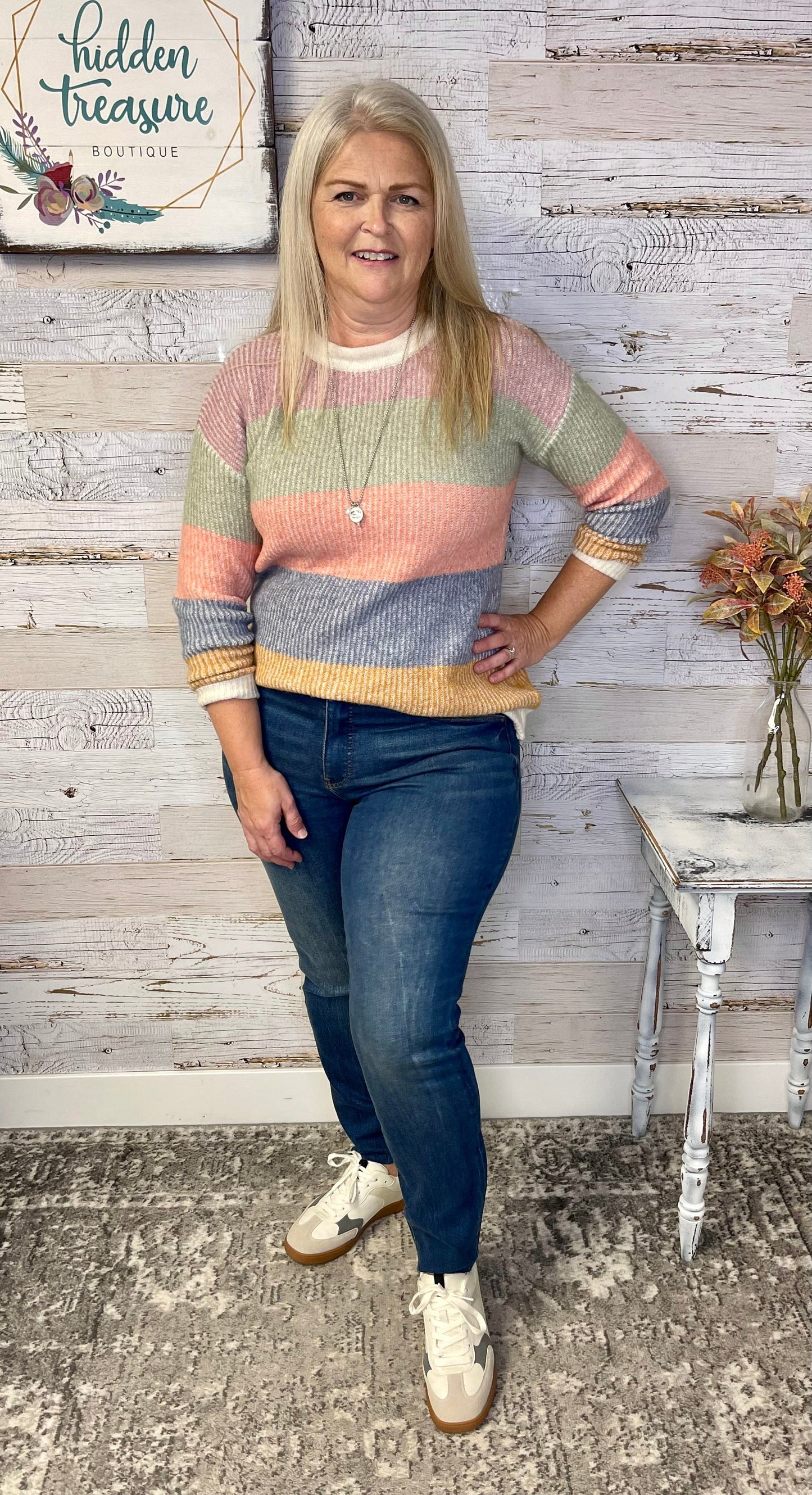 Super Soft Multi Stripe Sweater