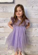 Lavender Shimmer Tutu Dress