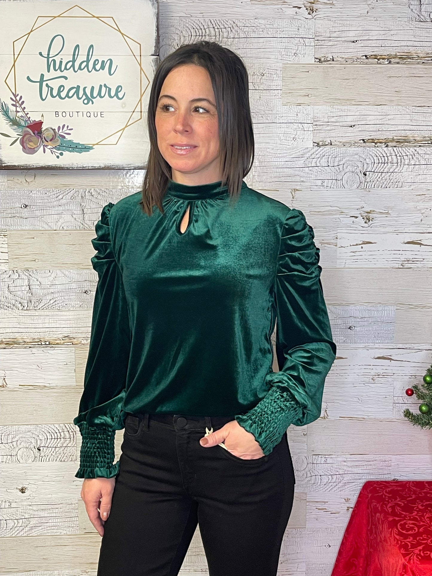 Molly Velvet Blouse