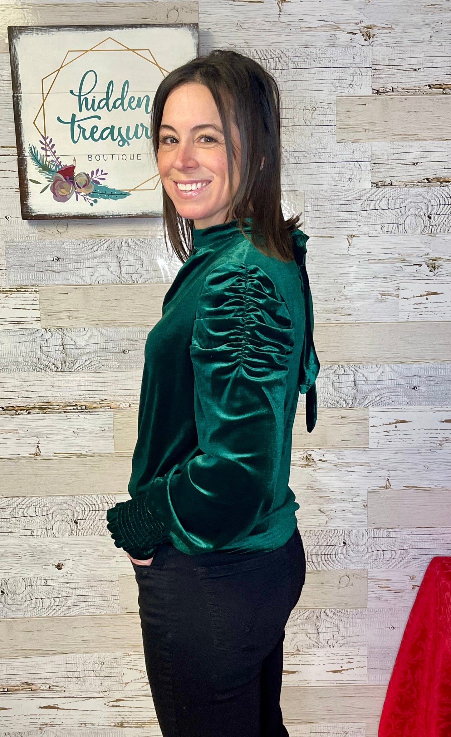 Molly Velvet Blouse