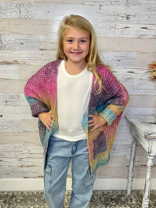 Ombre Oversized Cardigan