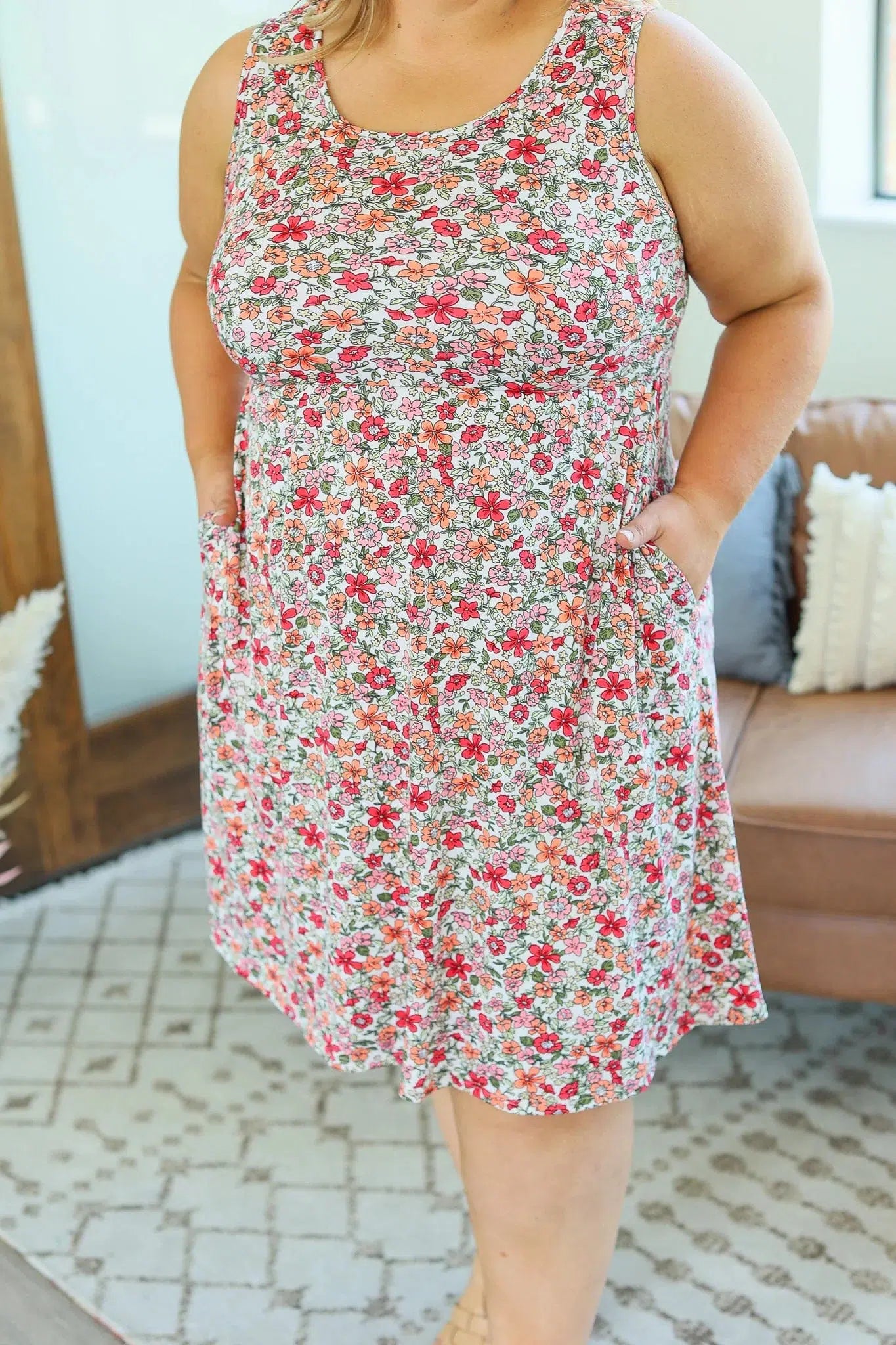 Kelsey Tank Dress - Micro Floral