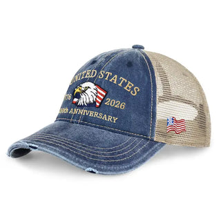 250th Anniversary USA Trucker Cap: Navy