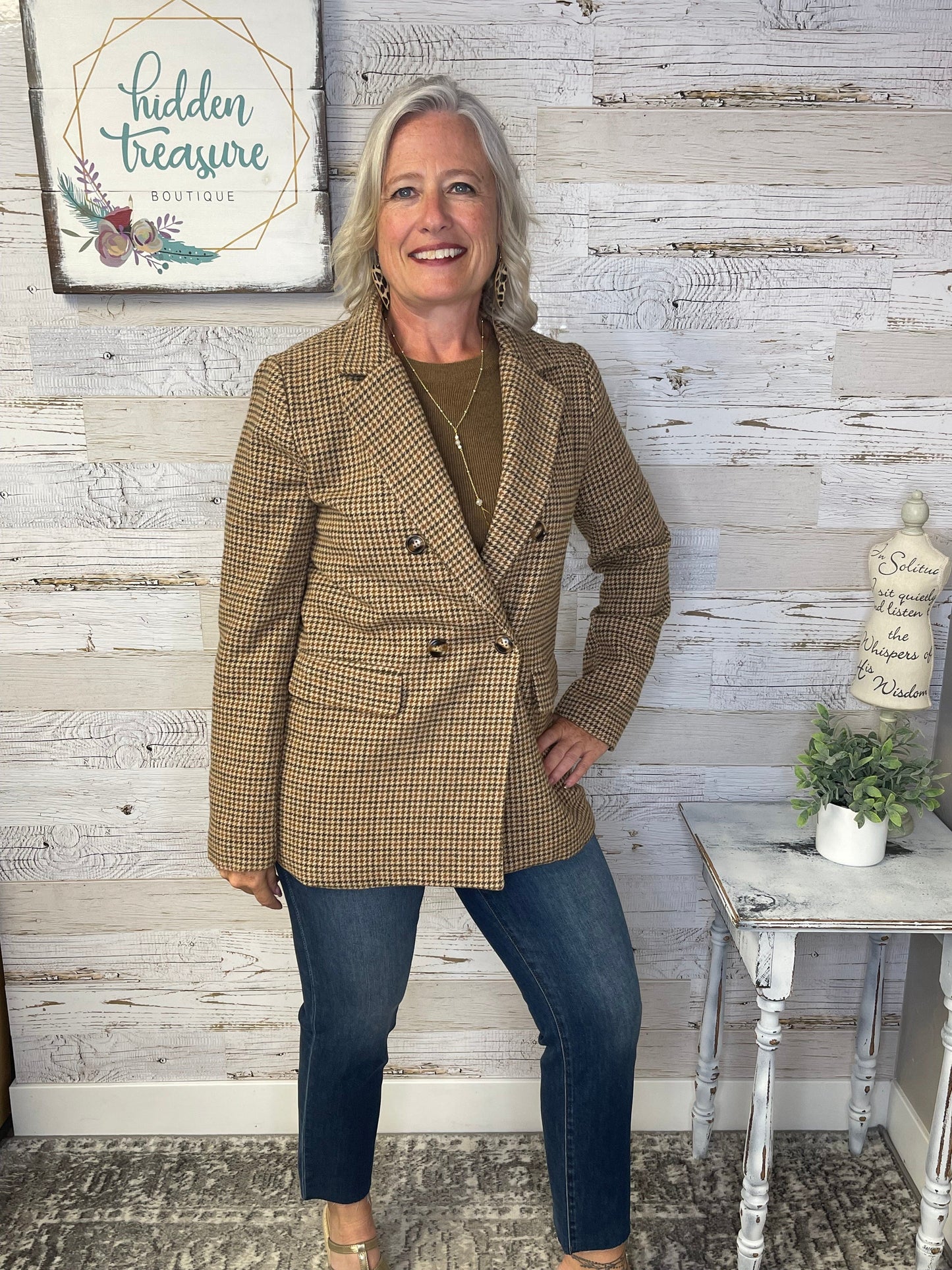 Nicola Houndstooth Blazer