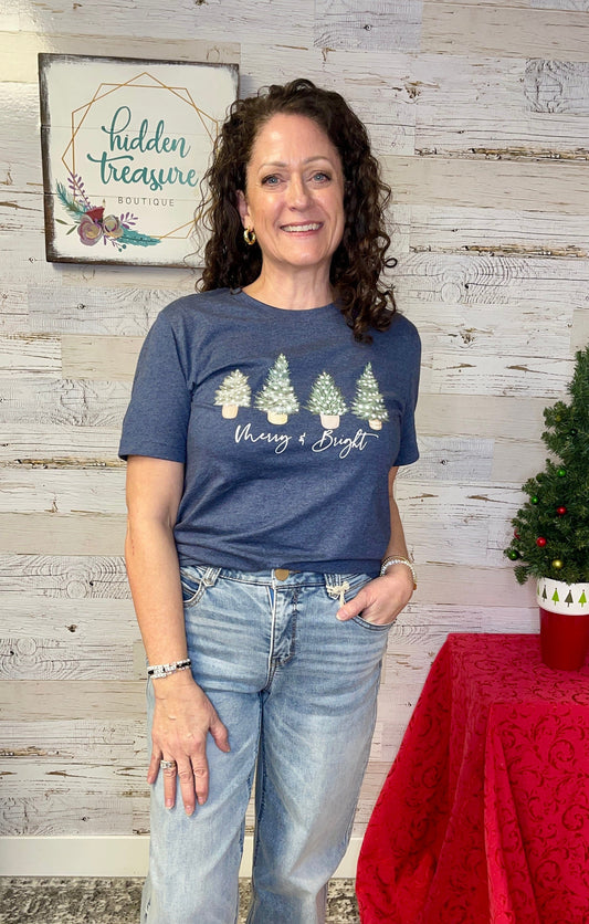 Merry & Bright Trees Tee