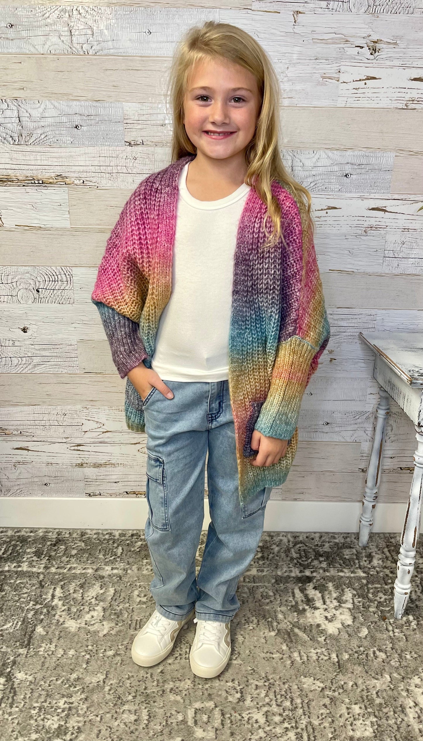 Ombre Oversized Cardigan