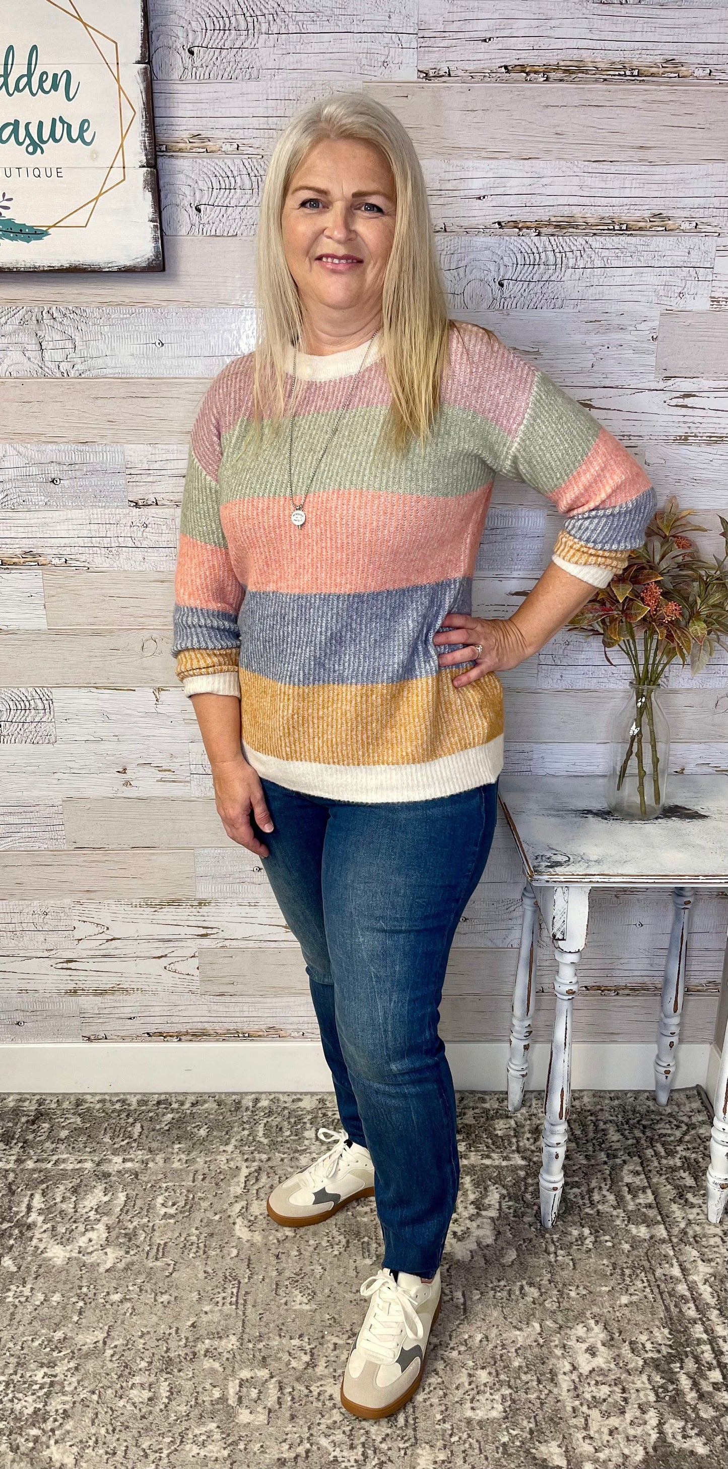 Super Soft Multi Stripe Sweater