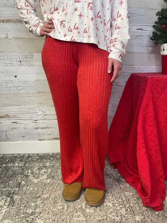 Haute Red Smocked Pant