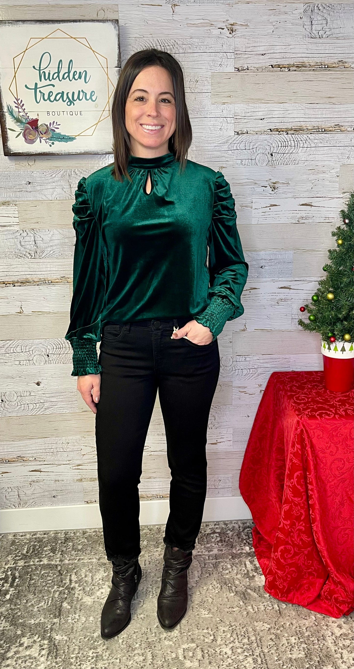 Molly Velvet Blouse