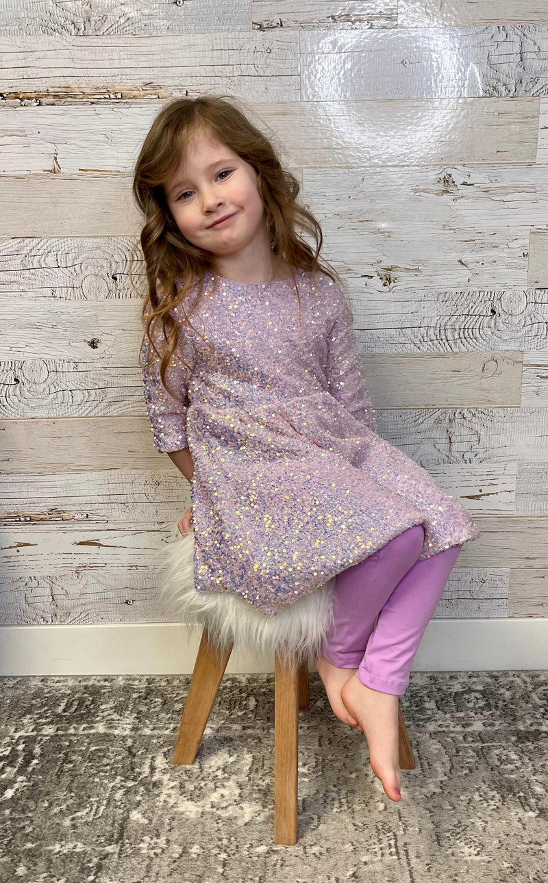 Lavender Sequin Dress