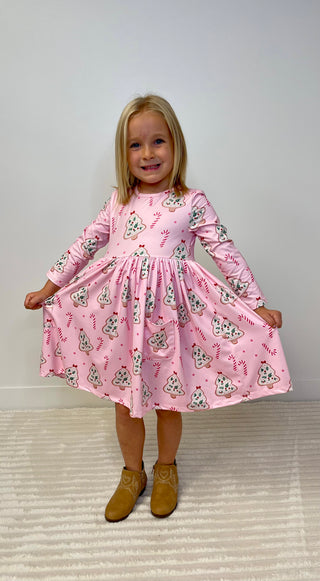 Christmas Cookies Twirl Dress