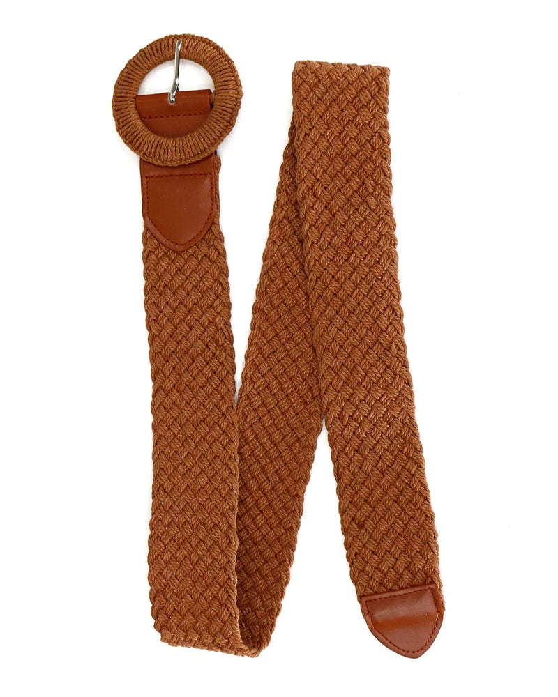 Circle Buckle Rope Belt