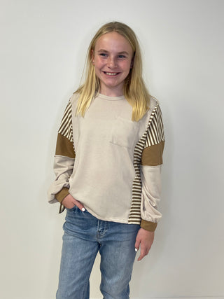 Colorblock Girls Top