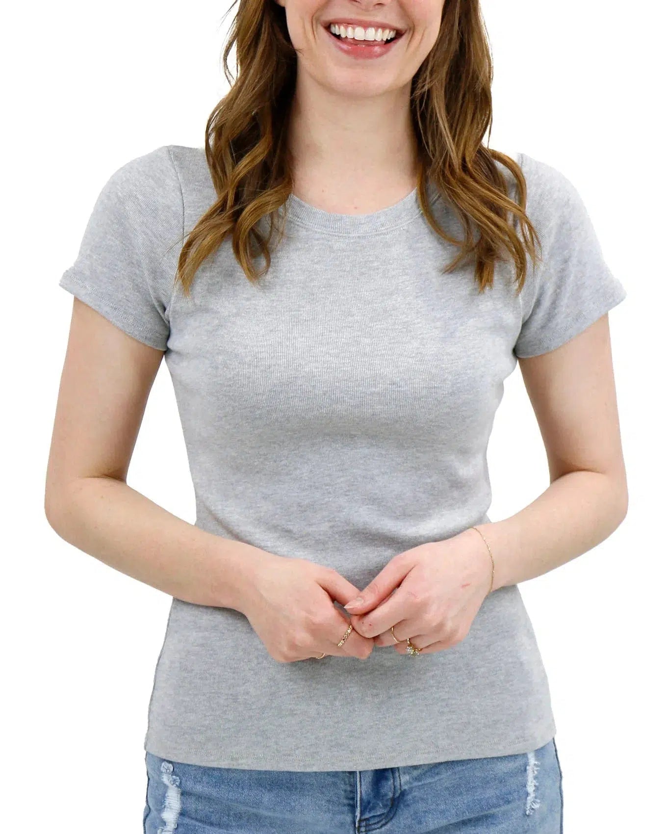 Cotton Baby Tee - Light Heathered Grey