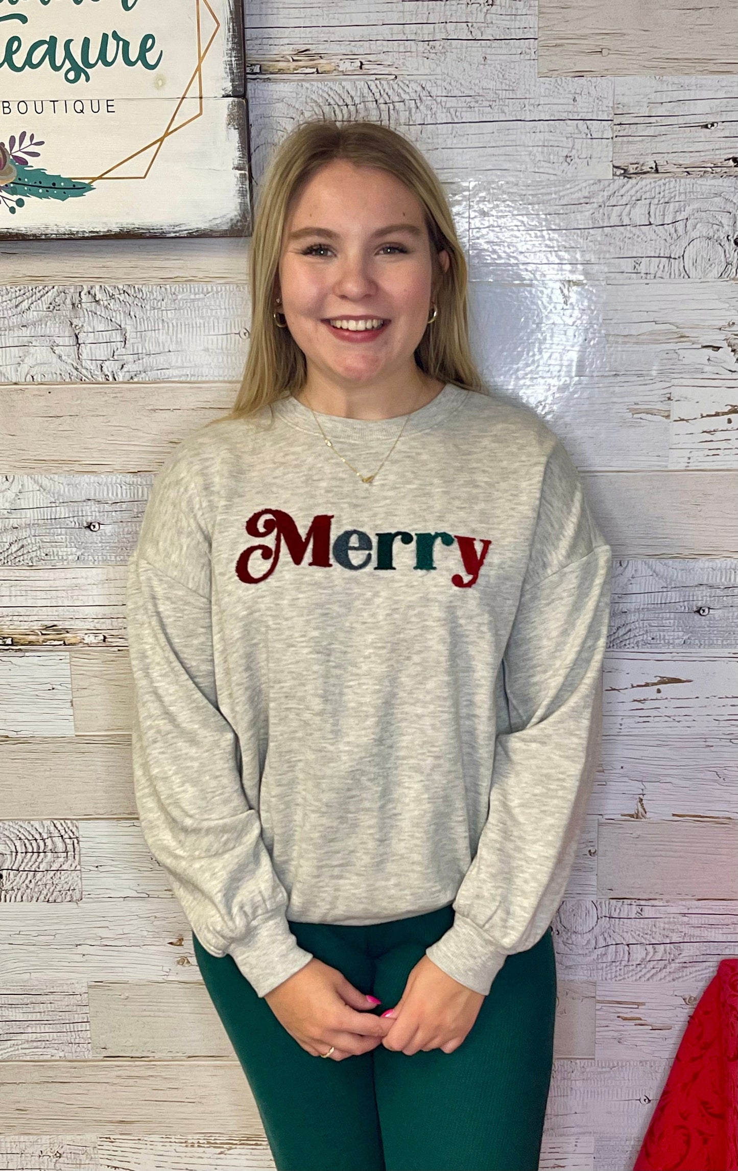 Merry Fleece Crewneck