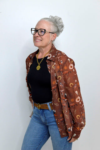 Western Chiffon Blouse