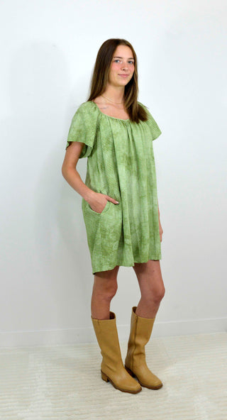 Gridline Swing Dress