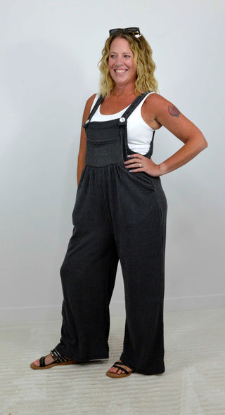 Black Boho Overalls