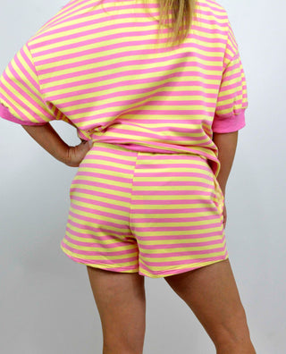 Pink Lemonade Terry Shorts