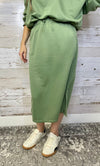 Pistachio French Terry Skirt