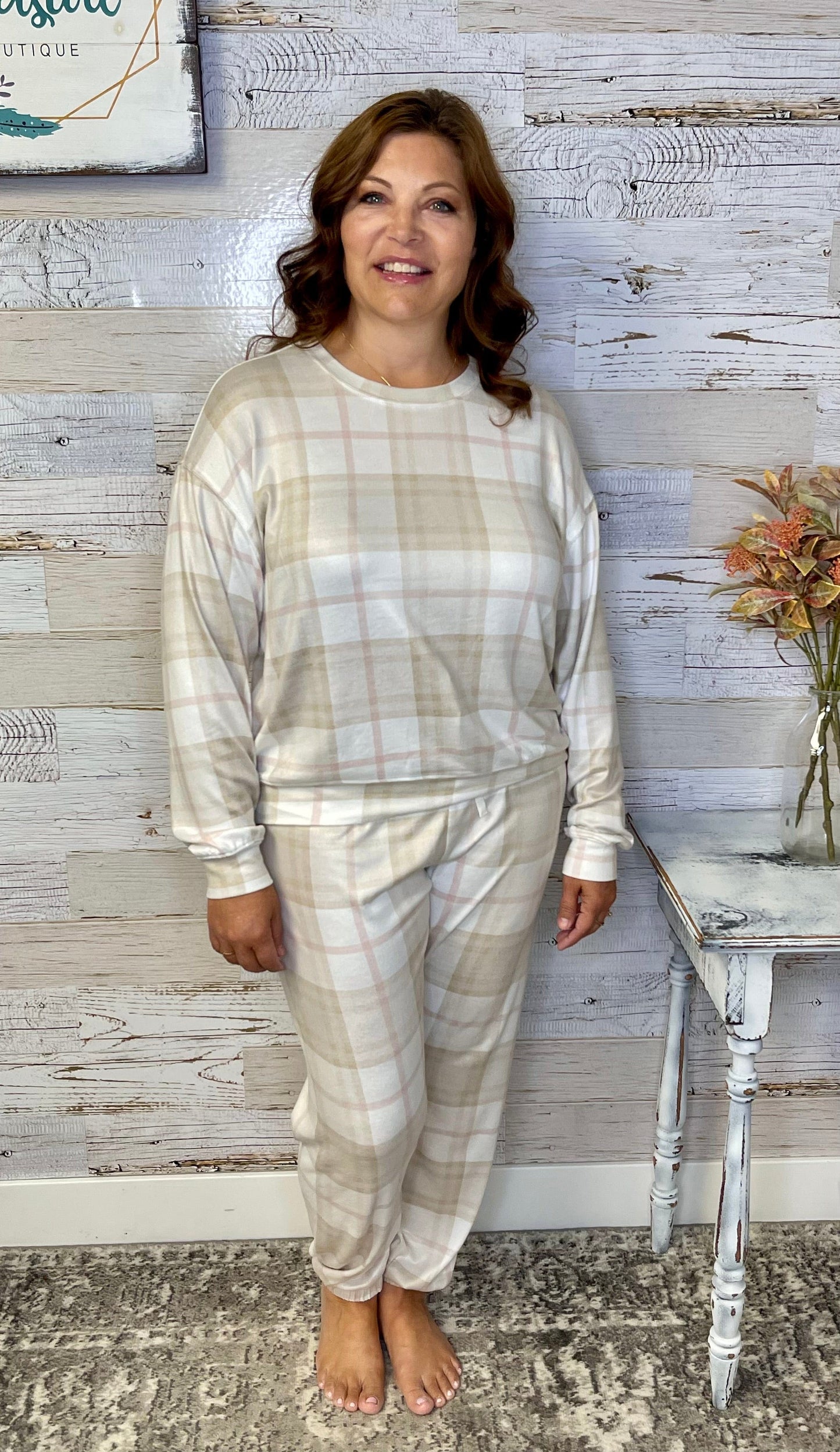 Cozy Plaid PJ Set