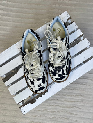 Women's Cow Print Sneakers
