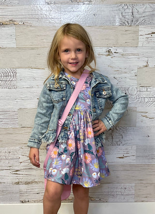 Kids Faded Fringe Jacket