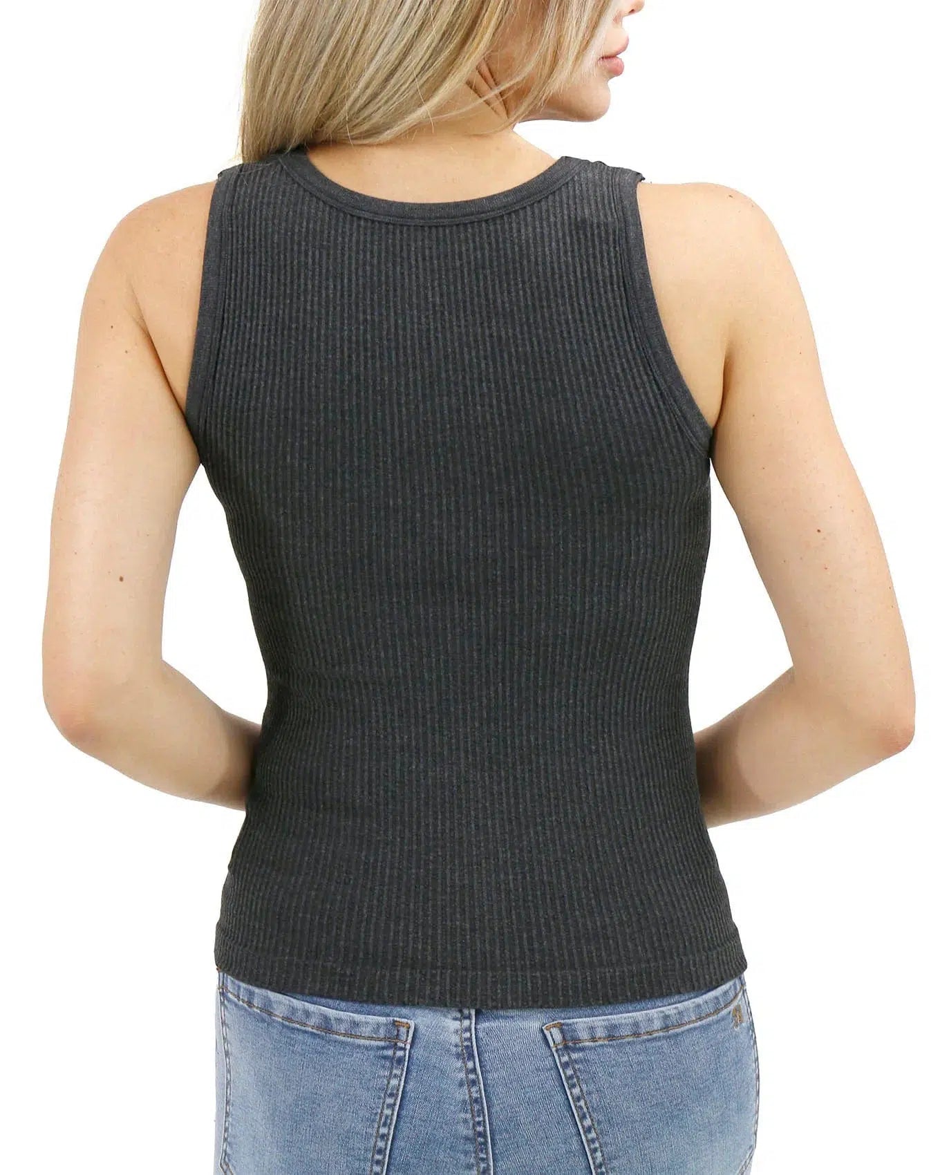 High Neck Brami - Charcoal