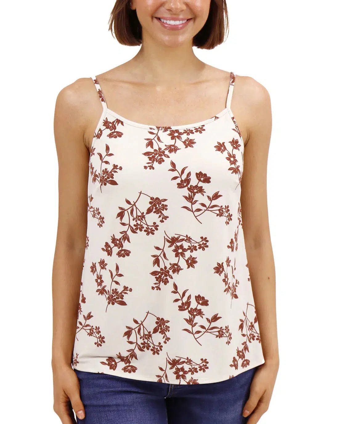 Scoop Neck Cami - Tossed Floral