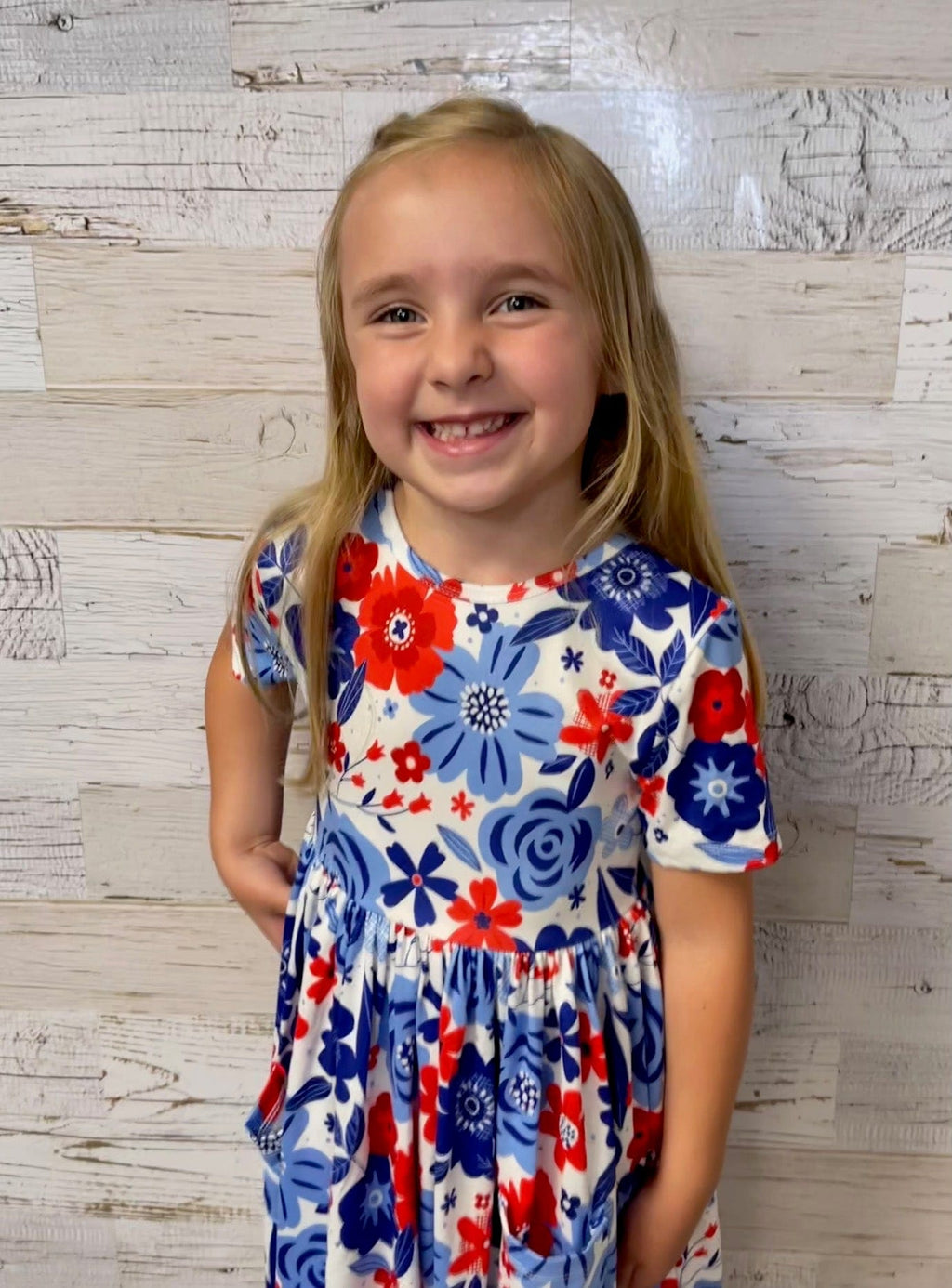 Happy 4th Floral Dress