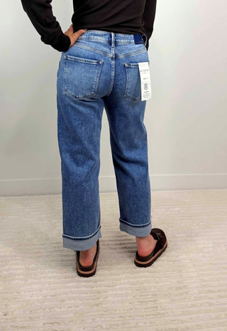 Ankle Boyfriend Cuffed Jeans