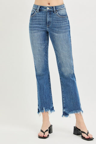 High Rise Tummy Control Crop Jeans