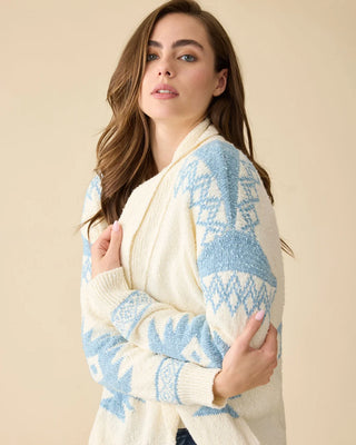 Aztec Shawl Collar Cardigan