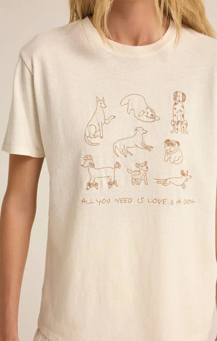 Love Dogs Sea Salt Tee