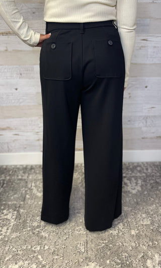 Ab Solution Pleated Wide Leg Trouser - Shop Hidden Treasure Boutique