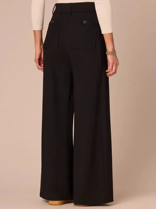 Ab Solution Pleated Wide Leg Trouser - Petite - Shop Hidden Treasure Boutique