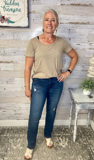 Ab Solution Straight Leg - Blue Vintage - Shop Hidden Treasure Boutique