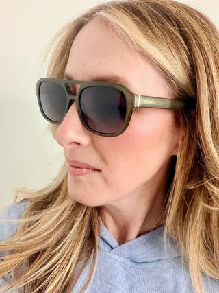 After Hour Sunglasses - Olive - Shop Hidden Treasure Boutique