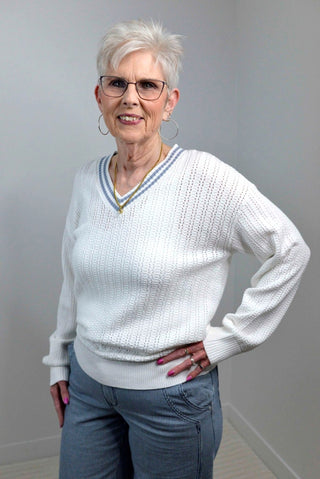 Alexis Ivory Sweater - Shop Hidden Treasure Boutique