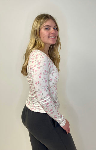 Alyssa Long Sleeve Top - Pretty in Pink - Shop Hidden Treasure Boutique