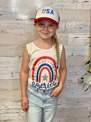America Rainbow Tank - Shop Hidden Treasure Boutique